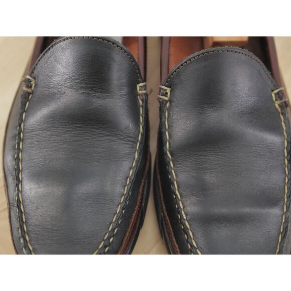Allen Edmonds Boulder Venetian Driving Black/Brown Loafers Men\'s‎ SZ 9.5D main image 13